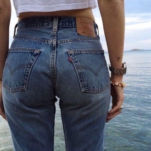 levi 501 high waisted jeans
